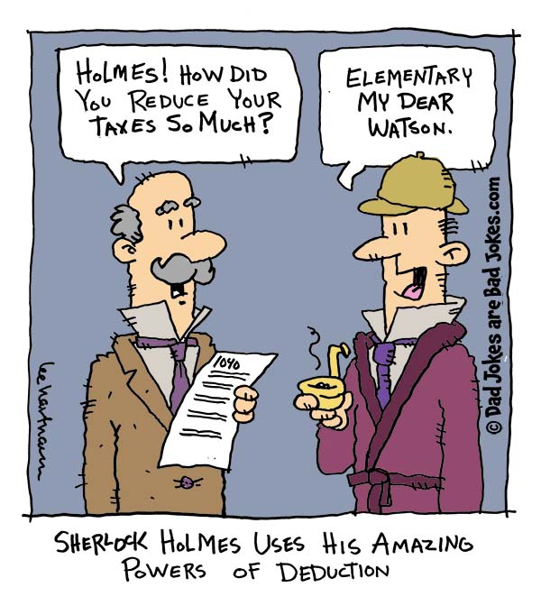 This dad joke is taxing…
