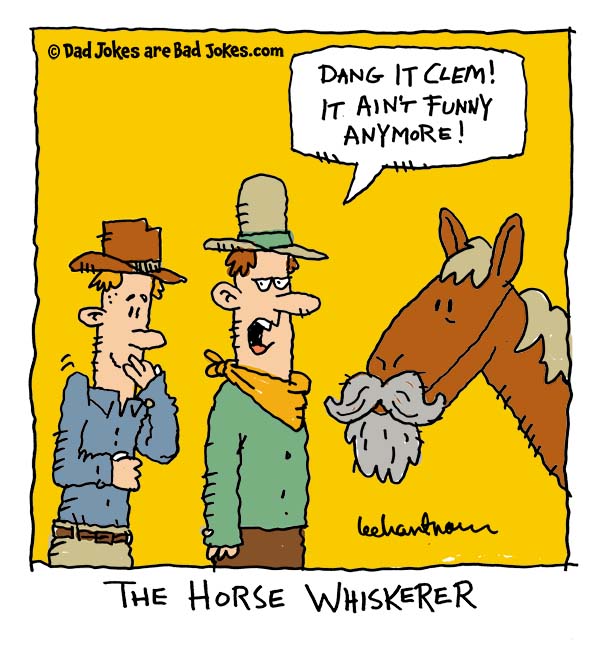 Another horse pun.