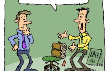 a dad joke about office furniture