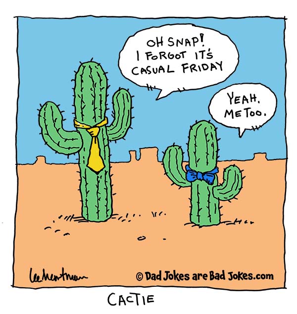 Some dry humor