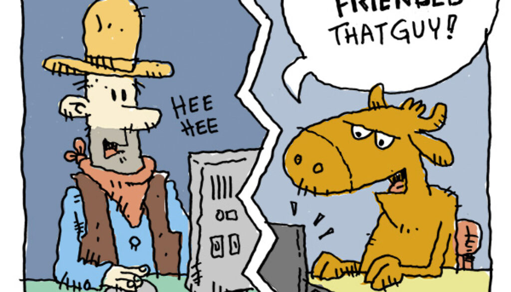 a facebook cow dad joke