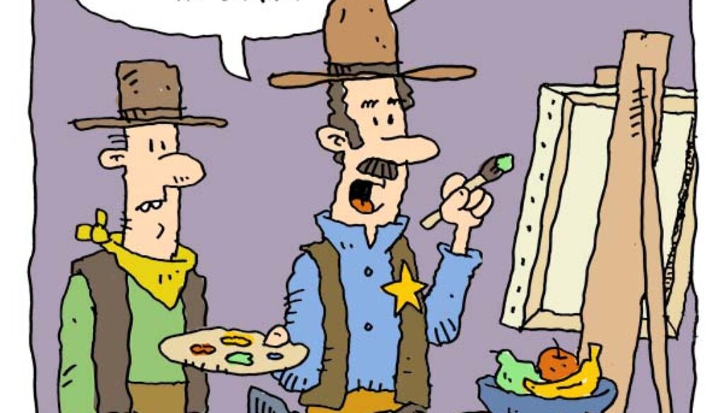 a dad joke about art