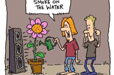 a funny dad joke about plants and music